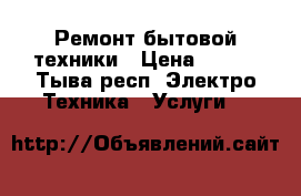 Ремонт бытовой техники › Цена ­ 400 - Тыва респ. Электро-Техника » Услуги   